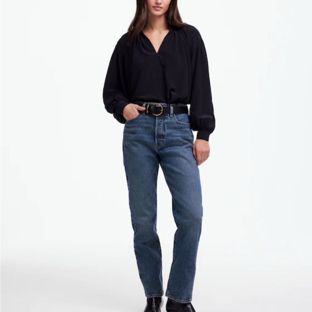 Madewell 90s Straight Crop Jeans in Concho